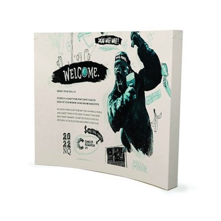 10ft Curve Velcro Fabric Pop Up Display