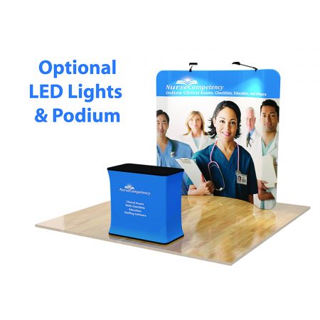 8ft Curve Tension Fabric Display - Image 5