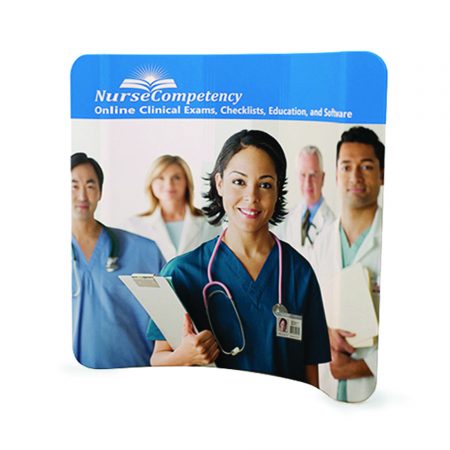 8ft Curve Tension Fabric Display