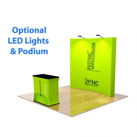 8ft Curve Velcro Fabric Pop Up Display - Image 7