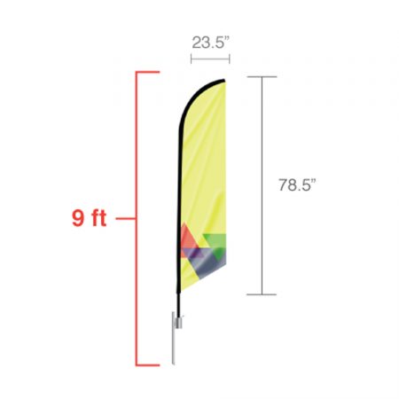 Feather Angled Flag (Small)