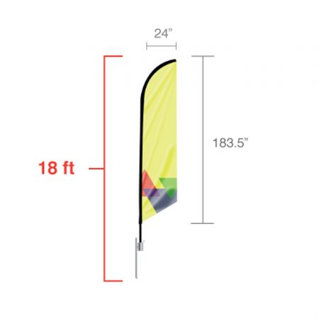 Feather Angled Flag (X-Large)